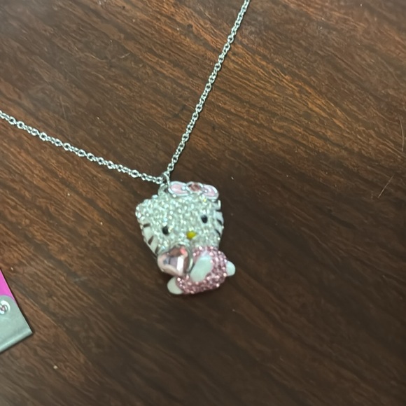 New Hello Kitty Pendant Necklace Oh So Pretty with Swarovski Crystals - Picture 5 of 5